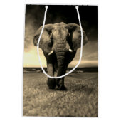 セピ威厳のあるアの野生の雄牛 ミディアムペーパーバッグ (裏面)