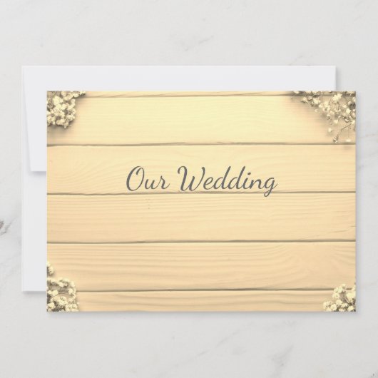 セピ素朴アベビーの呼吸招待2 招待状 (正面)