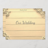 セピ素朴アベビーの呼吸招待2 招待状 (正面/裏面)