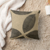 セピ葉ア無地のトーン黒背中 クッション (ブランケット)