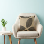 セピ葉ア無地のトーン黒背中 クッション (椅子)