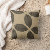 セピ葉ア無地のトーン黒背中 クッション (ブランケット)