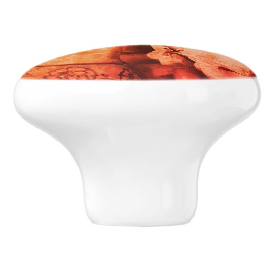 セピ静かアヴィンテージの回転木馬馬の煮込み セラミックノブ (側面)