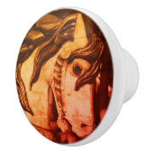 セピ静かアヴィンテージの回転木馬馬の煮込み セラミックノブ (右)