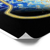 セフィロットのツリーとチャクラ図 ポスター (角)