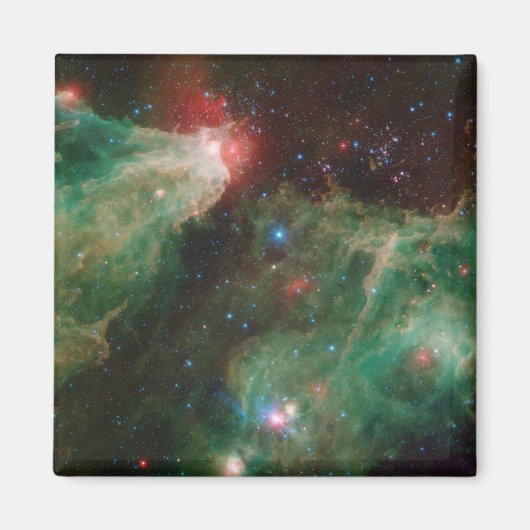 セフェウスBおよびCグリーンネブラ マグネット (正面)