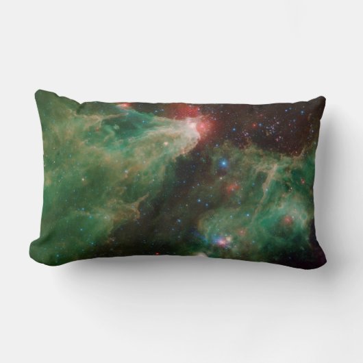 セフェウスBおよびCグリーンネブラ ランバークッション (正面)