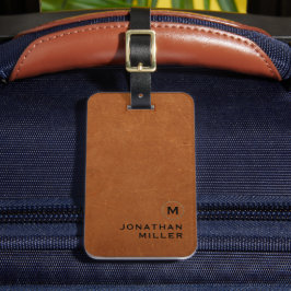 セブシンプルルレザー金ゴールドモノグラム ラゲッジタグ