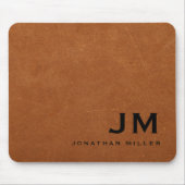 セブミニマルルモダンレザーモノグラム マウスパッド (正面)