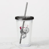 セブライトチキンカートゥーンイラストレーション アクリルタンブラー (裏面)