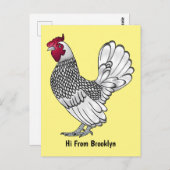 セブライトチキンカートゥーンイラストレーション ポストカード (正面/裏面)