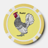 セブライトチキンカートゥーンイラストレーション ポーカーチップ (裏面)