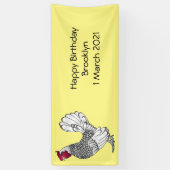 セブライトチキンカートゥーンイラストレーション 横断幕 (縦)