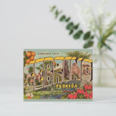 セブリングフロリダヴィンテージグリーティング ポストカード (スタンド正面)