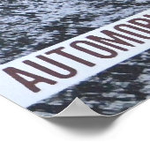 セブリング60グランプリヴィンテージモーターレーシングアート ポスター (角)