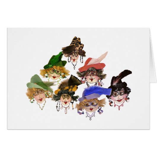 セブンお洒落レディーフレンズグリーティングカード (正面横)