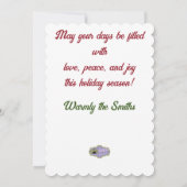 セブンとノカミスのウェストヒルズ牧場での冬 招待状 (裏面)