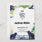 セブンとSoaring高7誕生日海軍とライム 招待状 (正面)