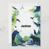 セブンとSoaring高7誕生日海軍とライム 招待状 (裏面)