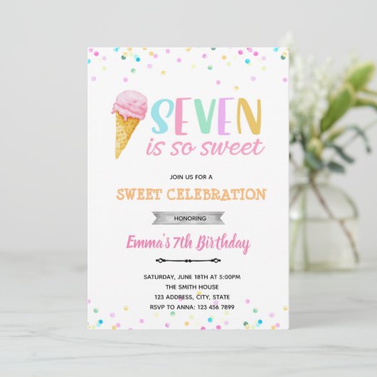 セブンはとても甘いアイスクリームの招待 招待状 (スタンド正面)