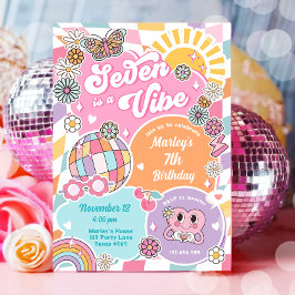 セブンはヴァイブレトロプレッピー ヴァーシティ バースデー 招待状