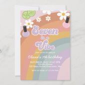 セブンはヴィベスパレインボー7誕生日 招待状 (正面)
