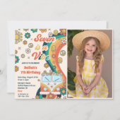 セブンはヴィーブレトロフローラ7th誕生日パーティー 招待状 (正面)