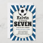 セブンを回す少年サッカーボール招待状 招待状 (正面)
