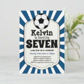 セブンを回す少年サッカーボール招待状 招待状 (スタンド正面)