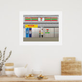 セブンイレブンストアフロントバンコクタイランドトラベル ポスター (キッチン)