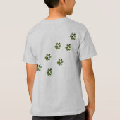 セブンキツネテリアポープリント歩く、 Tシャツ (裏面)