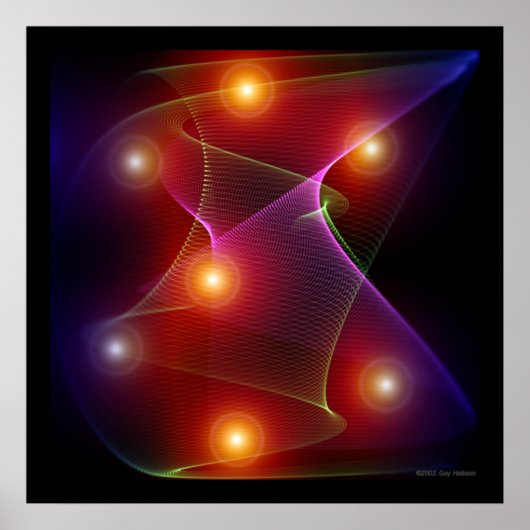 セブンサンズ宇宙抽象芸術ポスター ポスター (正面)