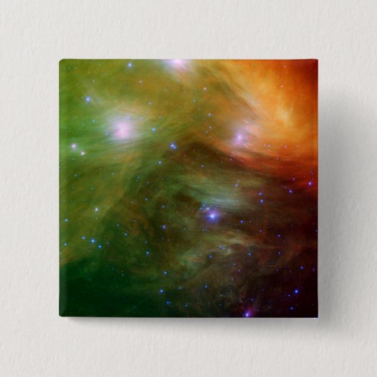 セブンシスターズプレアデス宇宙 缶バッジ (正面)