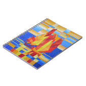 セブンシーズセーリングそうブルーキュービスト抽象芸術 ノートブック (左側)