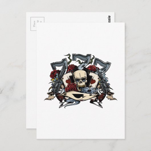 セブンスカルガンズバラエースオブスペード賭博 ポストカード (正面/裏面)