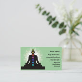 セブンチャクラヨガデザイン名刺 名刺 (スタンド正面)