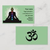 セブンチャクラヨガデザイン名刺 名刺 (正面/裏面)