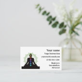 セブンチャクラヨガデザイン名刺 名刺 (スタンド正面)