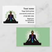 セブンチャクラヨガデザイン名刺 名刺 (正面/裏面)