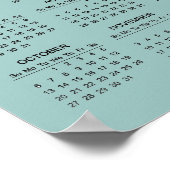 セブンチャクラヨガデザイン2024カレンダーポスター ポスター (角)