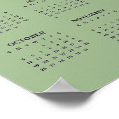 セブンチャクラヨガデザイン2025カレンダーポスター ポスター (角)