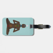 セブンチャクラヨガポーズデザインラゲージタグ ラゲッジタグ (裏面横)