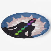 セブンチャクラヨガ紙パーティープレート ペーパープレート (アングル)