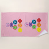 セブンチャクラ,ヨガ,ビーチタオル ビーチタオル (正面)