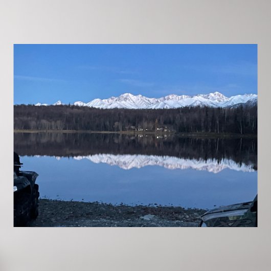 セブンティーンマイル湖アラスカのポスター@3dudes1life ポスター (正面)