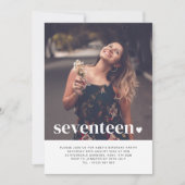 セブンハートフォト誕生日招待状 招待状 (正面)