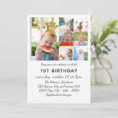 セブンフォトコラージュプリンセス1歳 招待状 (スタンド正面)