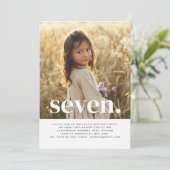 セブンフォトファースト誕生日招待状 招待状 (スタンド正面)