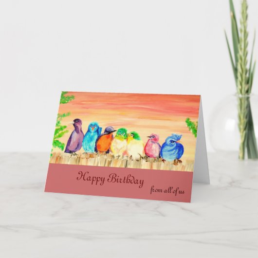 セブンフレンズ誕生日 カード (正面)