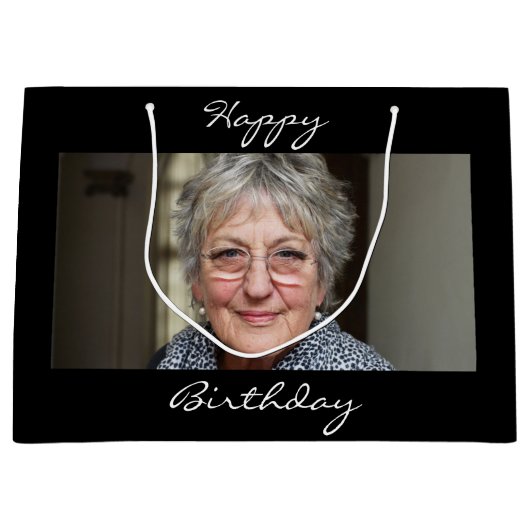 セブン写真パーソナライズされた抱き枕 ラージペーパーバッグ (正面)